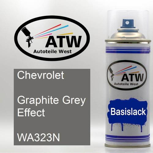 Chevrolet, Graphite Grey Effect, WA323N: 400ml Sprühdose, von ATW Autoteile West.